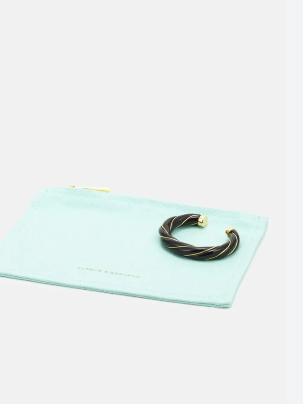 AURELIE BIDERMANN light aqua Blue Canvas Zip Top Dust Bag - Picture 1 of 6